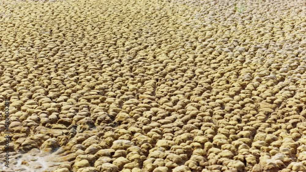 Water crisis an impact of global warming. Drought and climate change, Landscape of cracked earth after Lake drying on summer. Footage b roll scene 4k. Water crisis an impact of global warming. Drought and climate change, Landscape of cracked earth after Lake drying on summer. Footage b roll scene 4k.