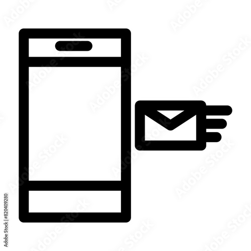 Smartphone inbox icon