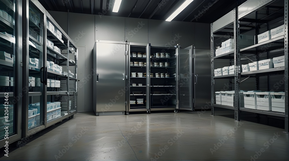 Refrigeration chamber for food storage.generative.ai Refrigeration chamber for food storage.generative.ai