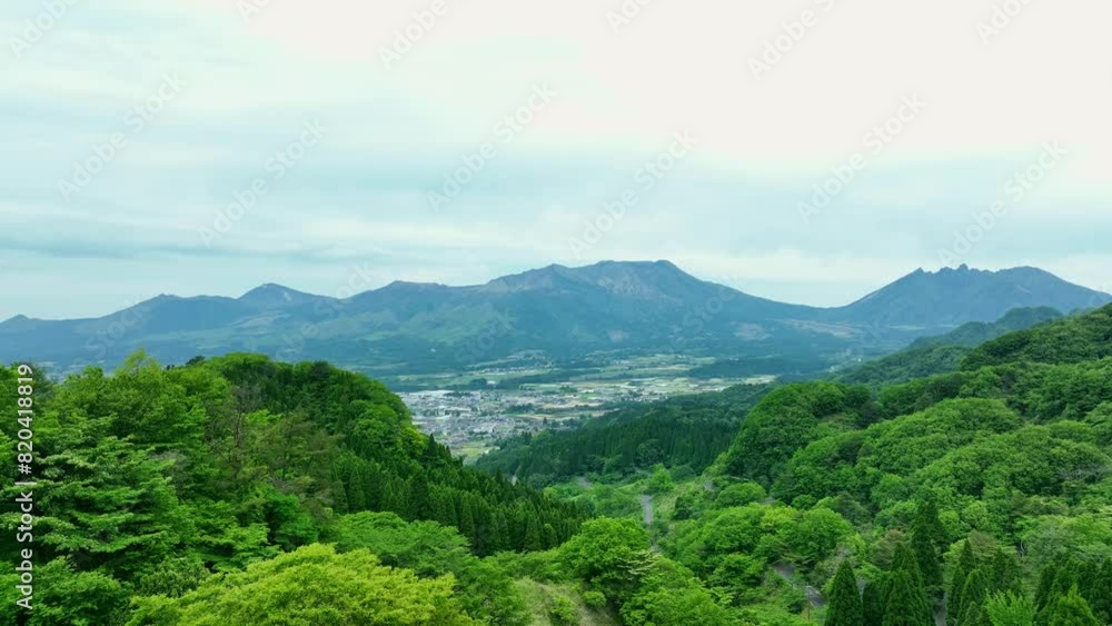 山林の風景 空撮 山林の風景 空撮