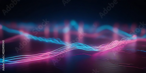 Modern digital abstract 3D background. description of network abilities, technological processes, digital storage, science, education, etc. photo