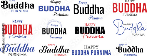 Buddha Purnima, Vesak day, typography, Buddha Purnima text, calligraphy, Social Media poster | Buddha Purnima banner | illustration, Happy, buddha hindu, 23 May. Buddha Jayanti, 