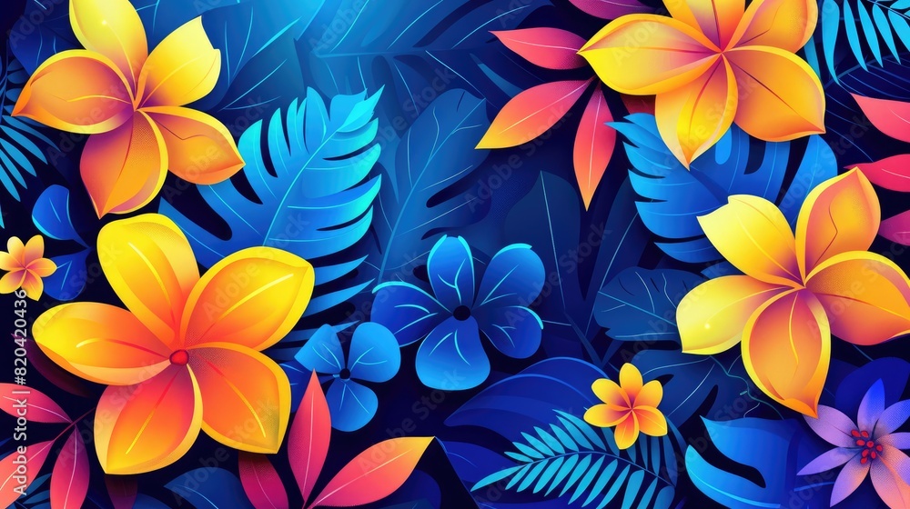 Flower Wall Art with Beautiful Colors Creating a Captivating Scene Flower Wall Art with Beautiful Colors Creating a Captivating Scene