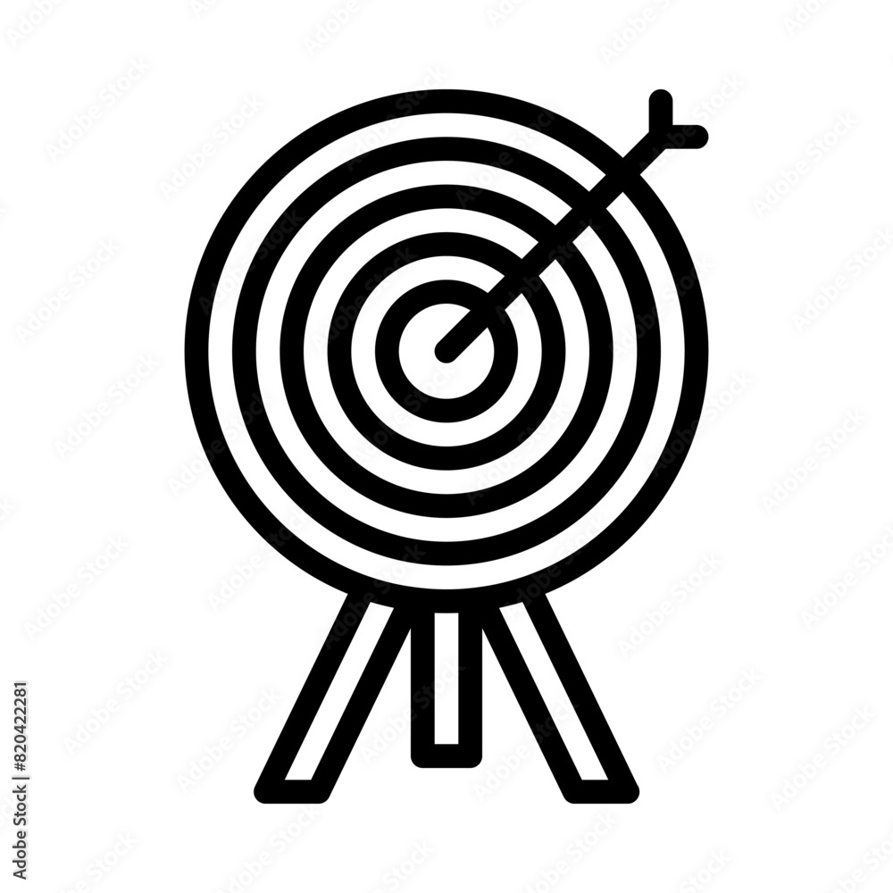 target icon or logo illustration outline black style target icon or logo illustration outline black style