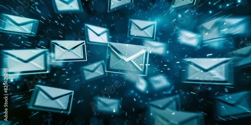 Unknown Emails Screenshots or visual representations of email inboxes flooded with unknown or suspicious emails. potential risks 