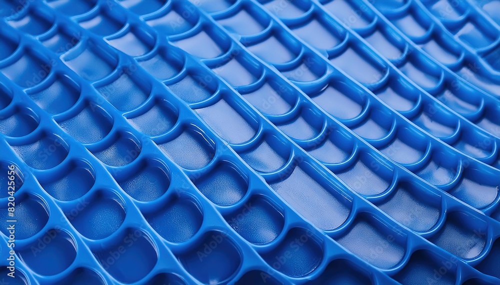 Fototapeta premium Textured Blue Plastic Surface Close-Up