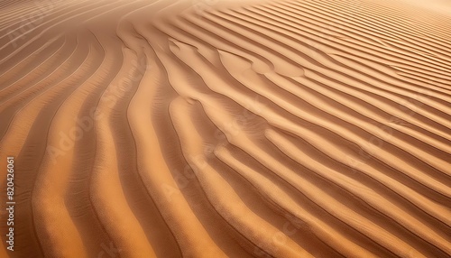 Desert Sand Dunes with Wind Patterns