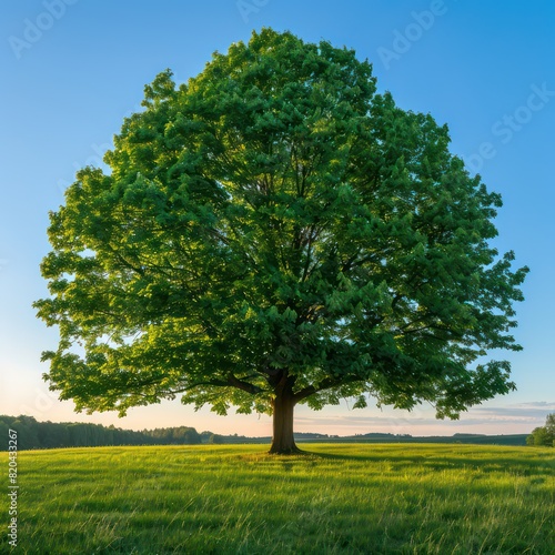 linden tree in natural environment 
