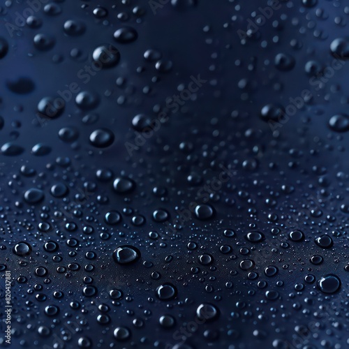 water droplets close up in vibrant and vivid blue with nice shimmering  © marco