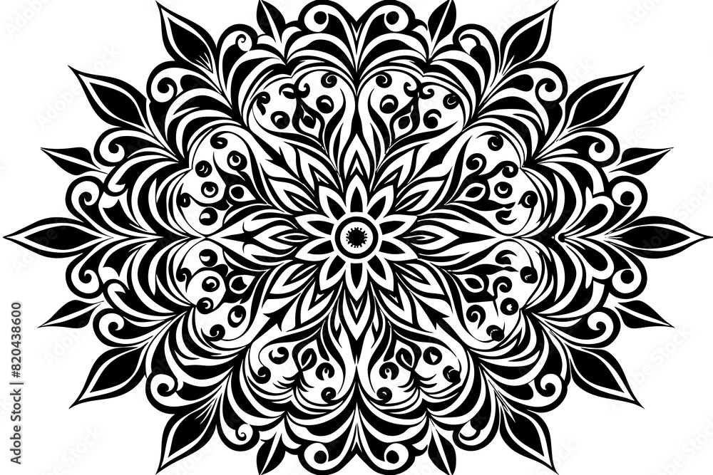 decorative pattern seamless vector silhouette illustration decorative pattern seamless vector silhouette illustration