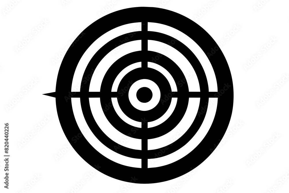 target icon vector silhouette illustration target icon vector silhouette illustration