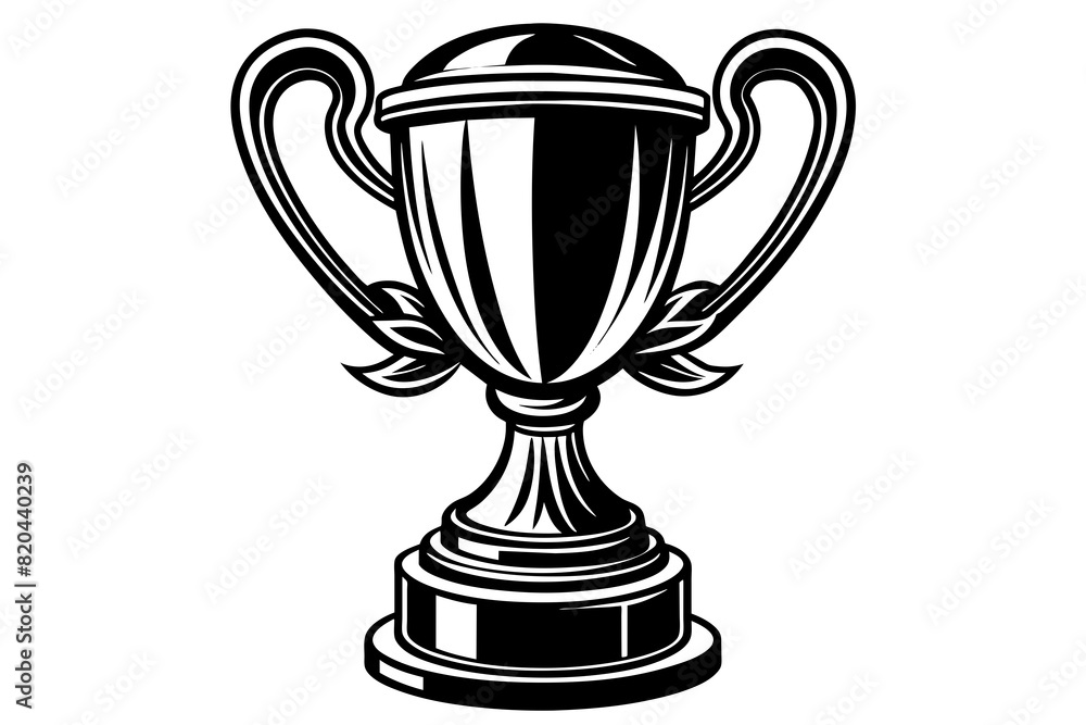 trophy realistic vector silhouette illustration trophy realistic vector silhouette illustration