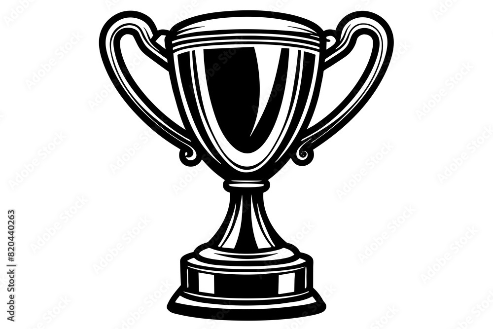 trophy realistic vector silhouette illustration trophy realistic vector silhouette illustration