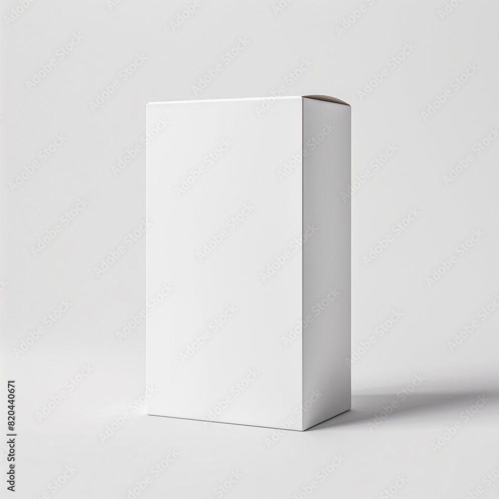 white paper box mock up on white background white paper box mock up on white background