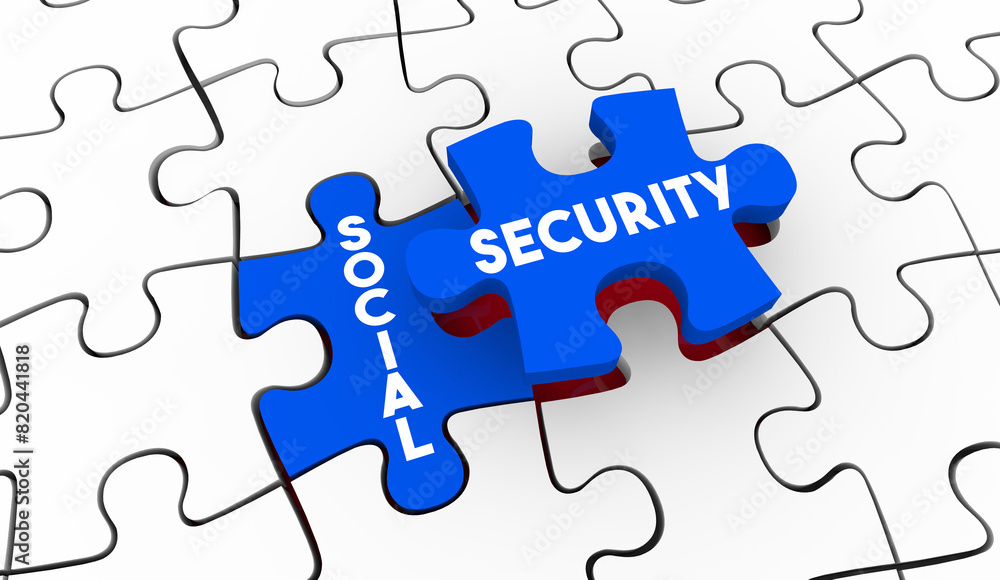 Social Security Puzzle Pieces Government Payment Account Personal Finance Budget 3d Illustration Social Security Puzzle Pieces Government Payment Account Personal Finance Budget 3d Illustration