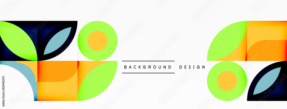 Circles and petals. Geometric beautiful abstract minimal template for Wallpaper, Banner, Background, Card, Book Illustration, landing page Circles and petals. Geometric beautiful abstract minimal template for Wallpaper, Banner, Background, Card, Book Illustration, landing page