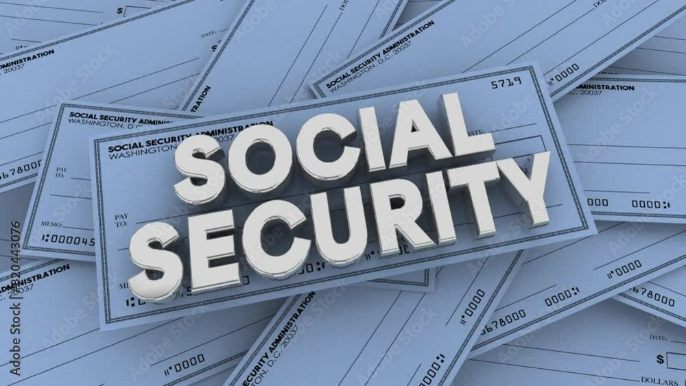 Social Security Checks Payments Income Government Entitlements Account 3d Animation Social Security Checks Payments Income Government Entitlements Account 3d Animation