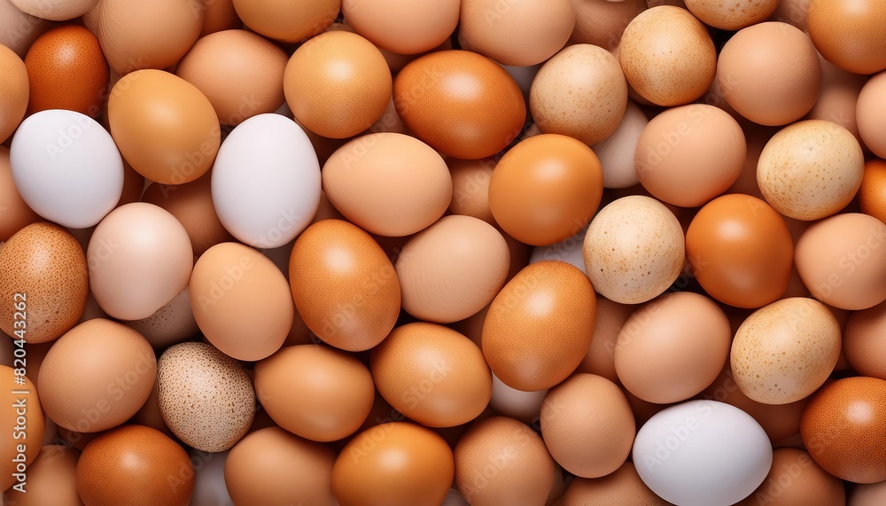 Variety of Eggs in Different Colors Variety of Eggs in Different Colors