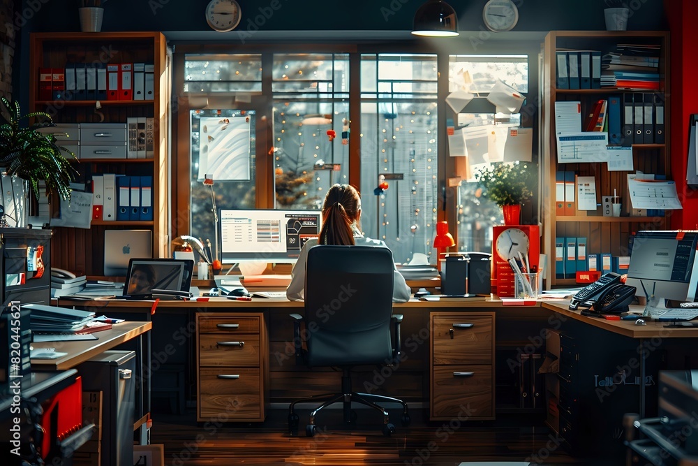 Expert Loan Advisor Surrounded by Financial Tools Expert Loan Advisor Surrounded by Financial Tools
