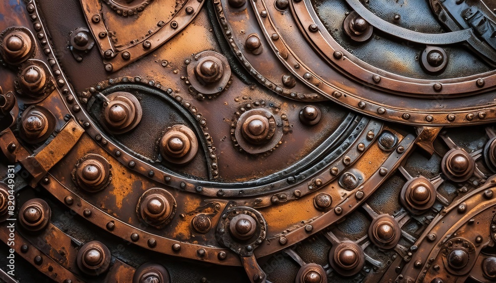 Fototapeta premium Steampunk Inspired Industrial Gear Mechanism