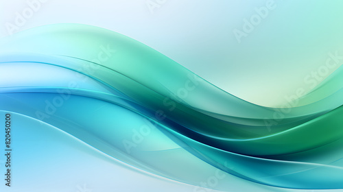 abstract blue wave background © 静静 张