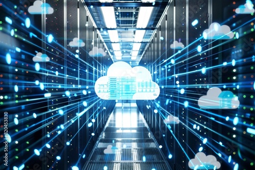 Conceptual Image of Cloud Databases and Data Flow

 photo