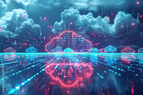 Conceptual Image of Cloud Databases and Data Flow