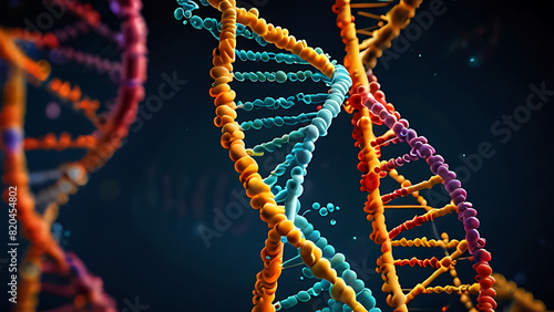 Experience the beauty and complexity of DNA gene backgrounds, rendered in stunning detail and uniquely brought to life.