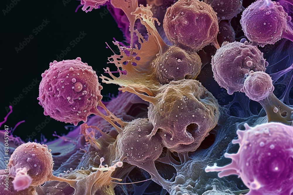 Highly Detailed Image of Cancer Cells Under Microscope
Highly Detailed Image of Cancer Cells Under Microscope