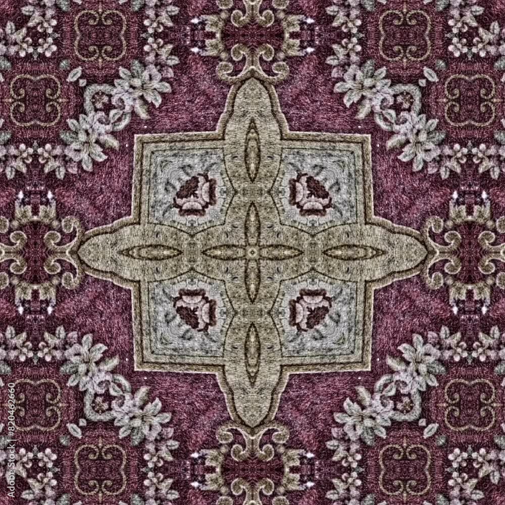 Mixed motifs made carpet design. Combined creation of rug inspired from persian, turkish, modern, antique, vintage, retro art elements. Oriental print design for border, frame, wall covering, wrapper Mixed motifs made carpet design. Combined creation of rug inspired from persian, turkish, modern, antique, vintage, retro art elements. Oriental print design for border, frame, wall covering, wrapper