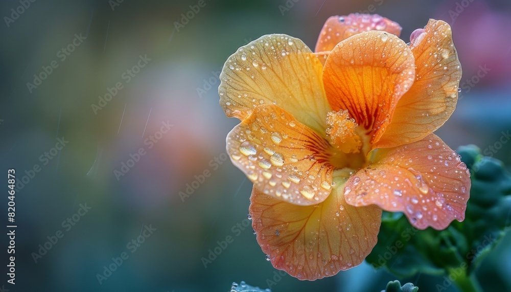 Close-up in Natural Setting, Take a macro photograph of a single flower growing in its natural habitat Close-up in Natural Setting, Take a macro photograph of a single flower growing in its natural habitat