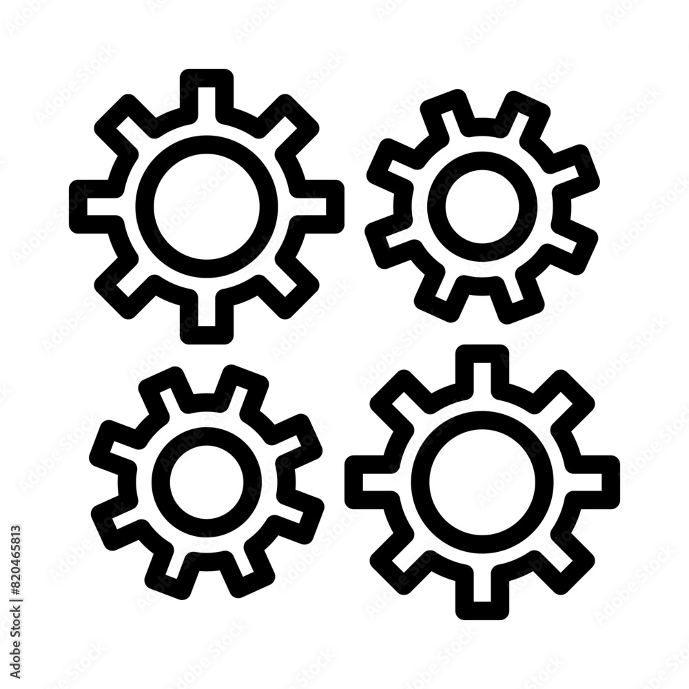 process icon or logo illustration outline black style process icon or logo illustration outline black style