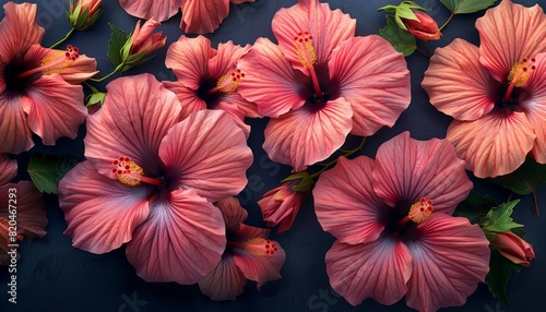 Hibiscus Floral Patterns  Prompt photographers to create visually captivating floral patterns using hibiscus flowers as the primary element