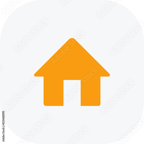 Home UI flat vector icon design on a white background