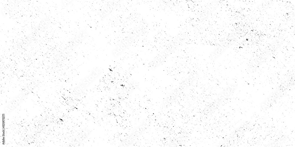 Distressed black texture. Dark grainy texture on white background. Dust overlay textured. Grain noise particles. Grunge design elements. Distress or dirt and damage effect concept. Vector illustration