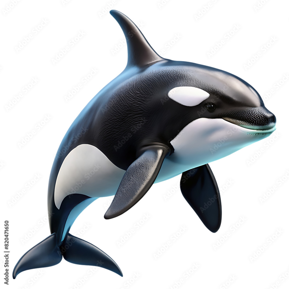 Obraz premium Dolphin isolated on transparent background