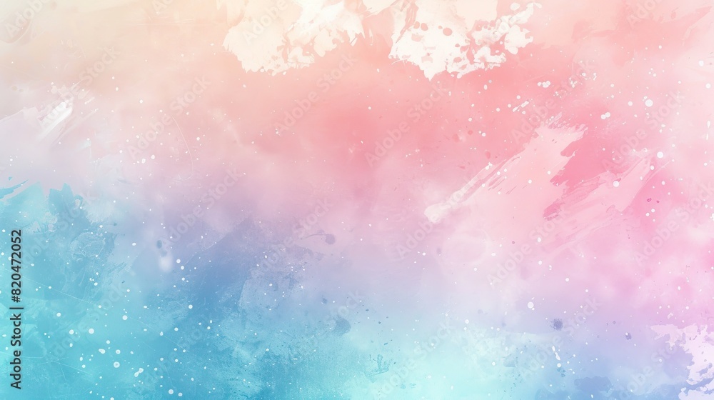 Colorful Watercolor Background with a Mix of Blue, Pink, and White Hues