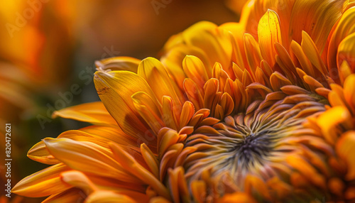 Close-up of Sunflower Blooms in Full Bloom Explanation  Zoom in on the intricate details of sunflower blooms at their peak  showcasing their vibrant yellow petals  textured centers