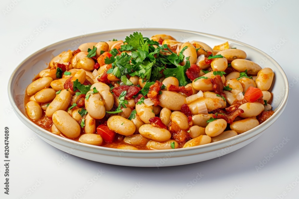 Hearty Pinto Bean Bowl with Serrano Peppers and Fresh Cilantro Hearty Pinto Bean Bowl with Serrano Peppers and Fresh Cilantro