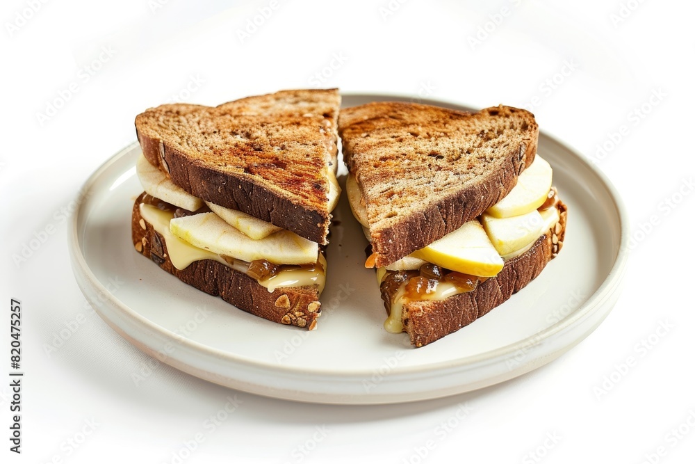 Delectable Apple, Cheddar and Brie Grilled Cheese Sandwich Delectable Apple, Cheddar and Brie Grilled Cheese Sandwich