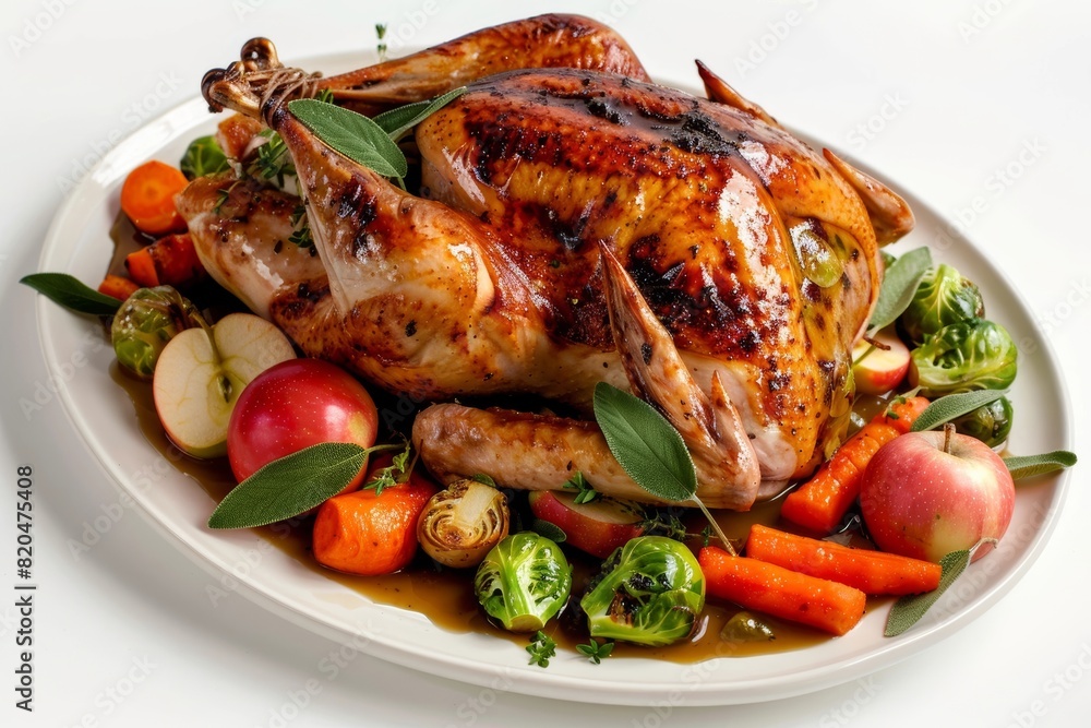 Elegant Sage and Apple Turkey with Roasted Vegetables Elegant Sage and Apple Turkey with Roasted Vegetables