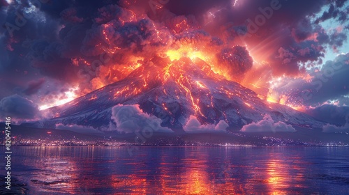 Active Volcano Background photo