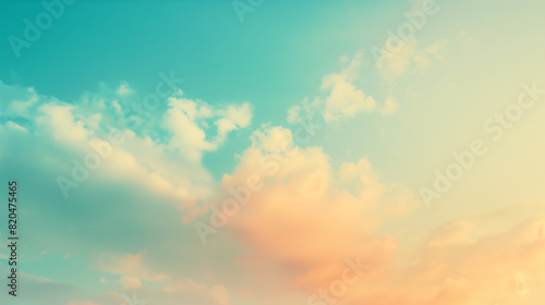 A High Resolution Abstract Of A Pastel Sky With Clouds