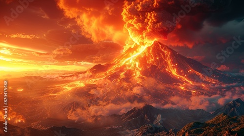 Active Volcano Background photo