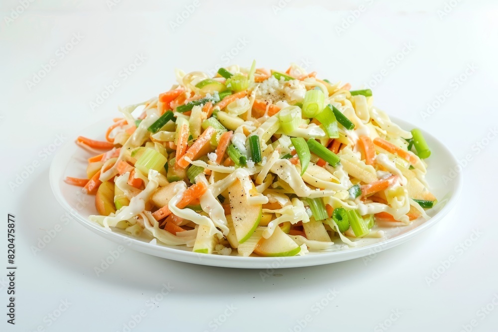 Delicious Apple Slaw with Shredded Cabbage and Carrots Delicious Apple Slaw with Shredded Cabbage and Carrots
