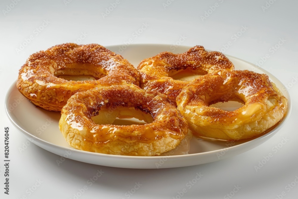 Exquisite Apple Ring Pies with Cinnamon and Shimmering Sugar Exquisite Apple Ring Pies with Cinnamon and Shimmering Sugar