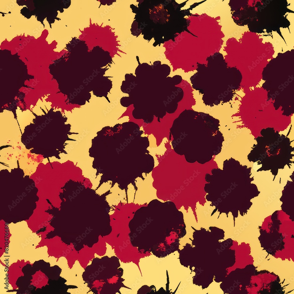 Seamless pattern of ink blotches and smudges in varying intensities, creating a rich and dynamic texture, Generative AI Seamless pattern of ink blotches and smudges in varying intensities, creating a rich and dynamic texture, Generative AI