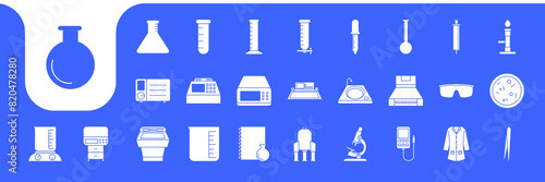 laboratory science tools icon vector designs