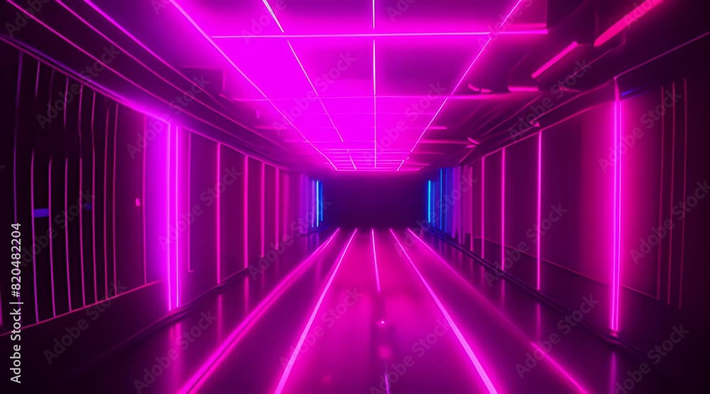 Immersive journey through a futuristic neon laser light tunnel, unveiling an electrifying abstract neon spectacle Immersive journey through a futuristic neon laser light tunnel, unveiling an electrifying abstract neon spectacle