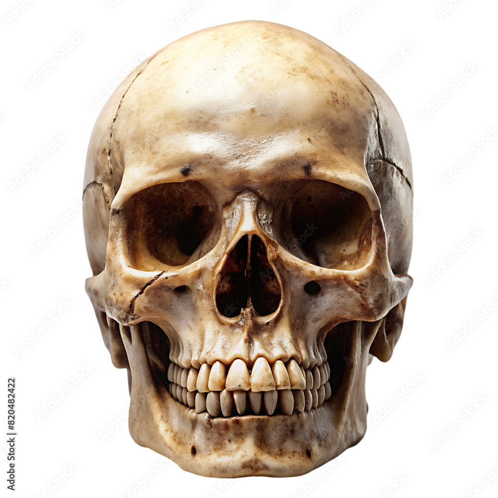 Obraz premium skull on transparent background